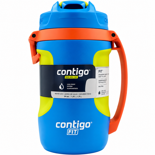Contigo FIT AUTOSPOUT JUG 64OZ BLUE POPPY
